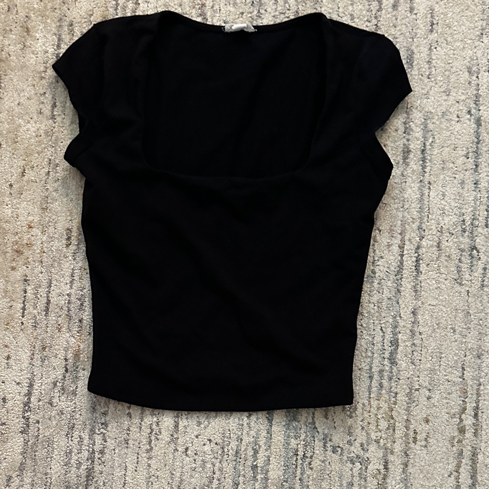 Garage Black Crop Top